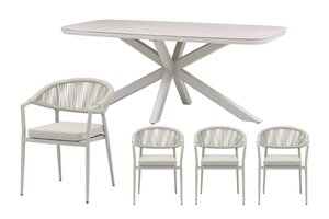 Royal seasons® Bo/Jura dining set voor 4 personen - afbeelding 1