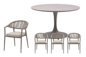 Royal seasons® Bo ronde dining set voor 4 personen - afbeelding 1