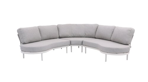 Royal Seasons® Coconut Bay halfronde hoeklounge zand - afbeelding 1