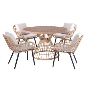 Royal Seasons Cocoon 4-zits tuinset natural - afbeelding 1