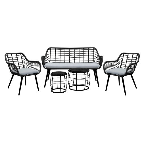 Royal Seasons Cocoon loungeset zwart - afbeelding 1