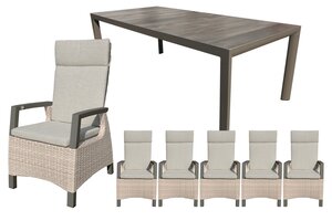 Royal seasons® Costa dining set voor 6 personen - afbeelding 1