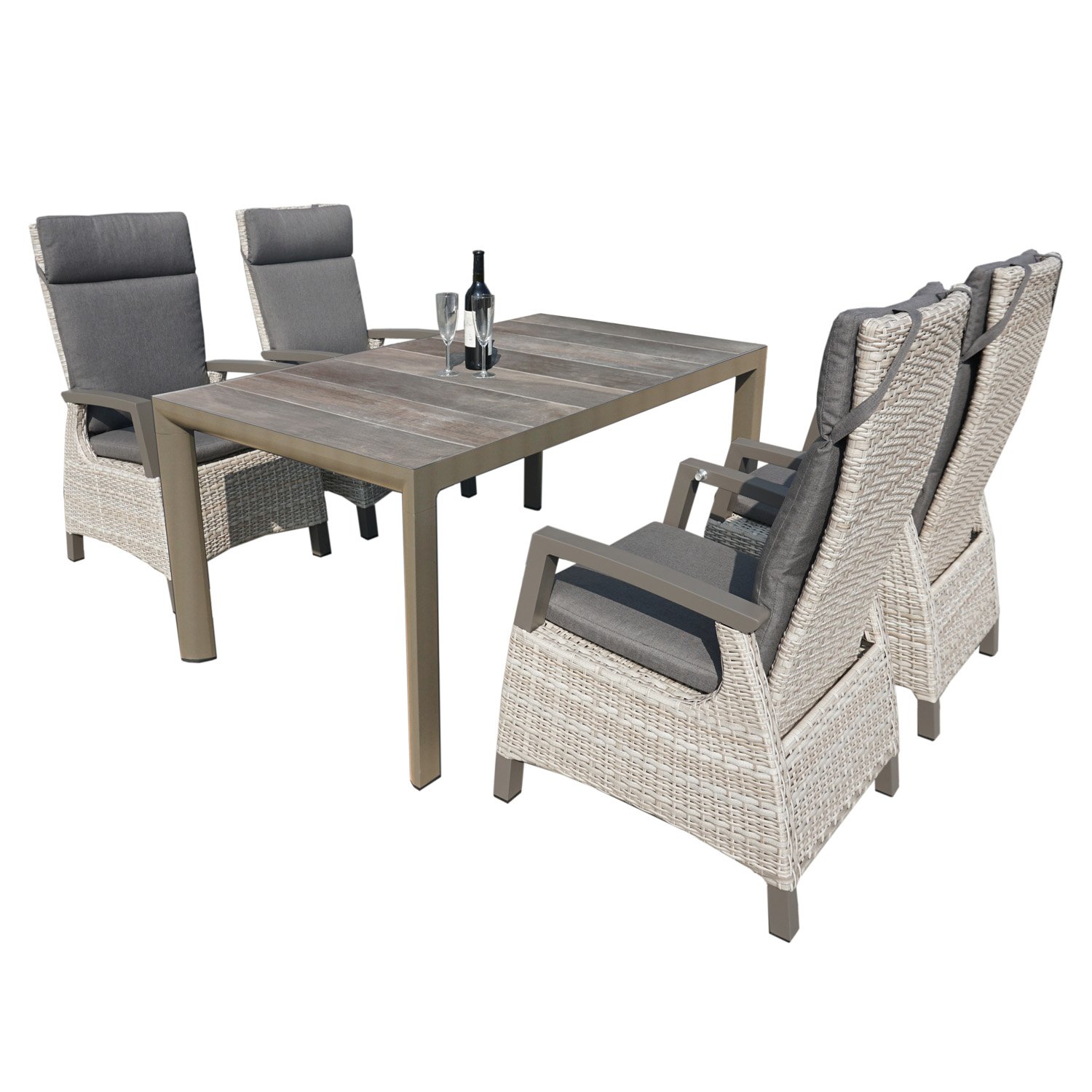 onenigheid Ronde Grazen Royal Seasons COSTA DINING tuinset met 4 stoelen - Tuincentrum Coppelmans