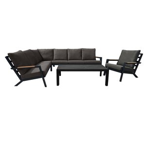 Detroit 6-zits hoek loungeset
