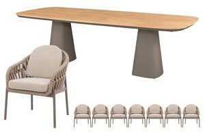 Royal seasons® Doha dining set voor 8 personen - afbeelding 1