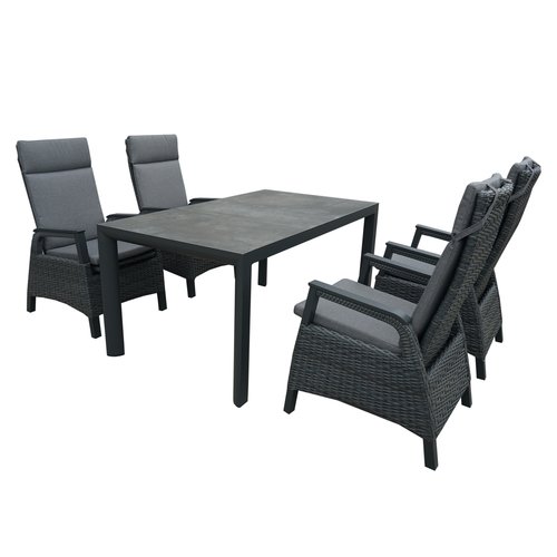 Royal Seasons FABIO DINING tuinset met 4 stoelen - afbeelding 1