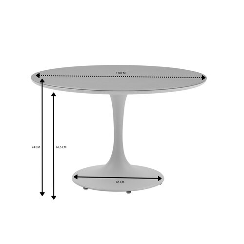 Royal Seasons® Jura tafel D120 cm zand - afbeelding 2