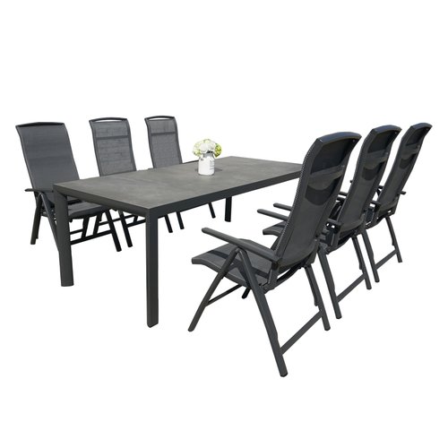 Royal Seasons LA PALMA Dining set met 6 stoelen - afbeelding 1