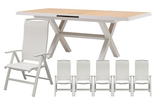 Royal seasons® La Palma dining set voor 6 personen - afbeelding 1