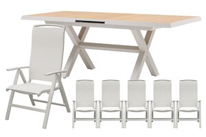 Royal seasons® La Palma dining set voor 6 personen - afbeelding 1