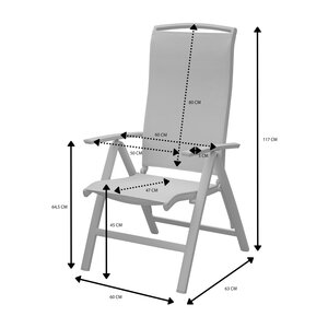 Royal Seasons® La Palma stoel verstelbaar zand - afbeelding 3