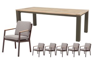 Royal seasons® Las Palmas dining set voor 6 personen - afbeelding 1