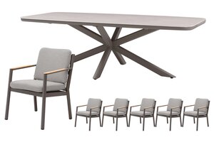 Royal seasons® Las Palmas dining set voor 6 personen - afbeelding 1
