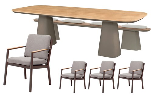 Royal seasons® Las Palmas dining set voor 8 personen - afbeelding 1