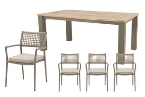Royal seasons® Liv/Atlanta dining set voor 4 personen - afbeelding 1