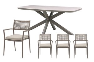 Royal seasons® Liv dining set voor 4 personen - afbeelding 1