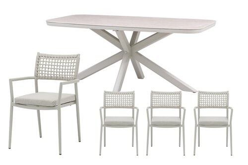 Royal seasons® Liv/Jura dining set voor 4 personen - afbeelding 1
