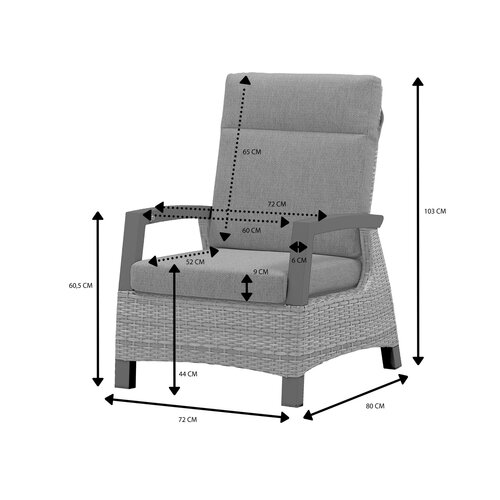 Royal Seasons® Marseille fauteuil beige - afbeelding 3