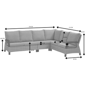 Royal Seasons® Marseille hoeklounge beige - afbeelding 2