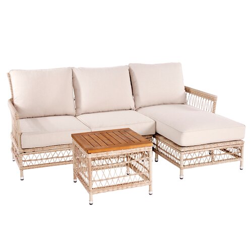 Royal Seasons Mauritius 3-zits chaise longue rechts - afbeelding 1