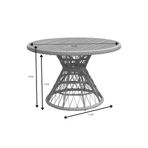 Royal Seasons® Mauritius tafel D 120 x H 76 cm - afbeelding 2