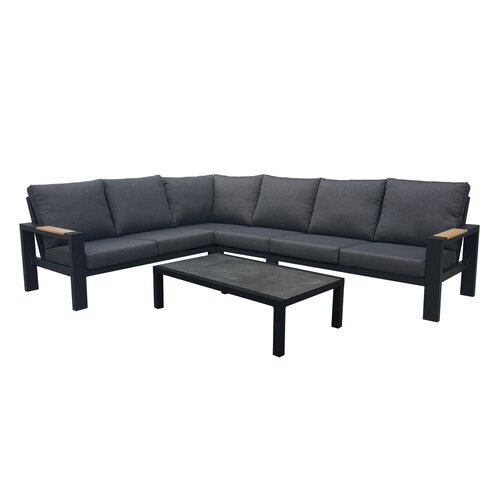 Royal seasons® Memphis hoek loungeset met keramisch tafelblad - afbeelding 1