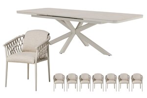 Royal seasons® Miami/Jura dining set voor 8 personen - afbeelding 1