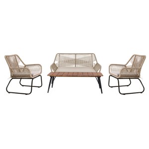 Ease Up Napoli 4-zits loungeset beige - afbeelding 1
