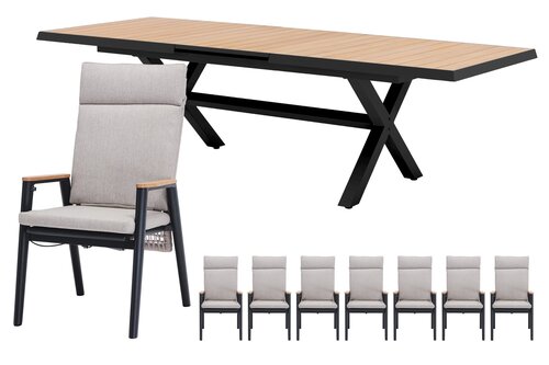 Royal seasons® Portland/Bahia dining set voor 8 personen - afbeelding 1