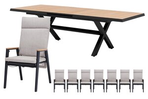 Royal seasons® Portland/Bahia dining set voor 8 personen - afbeelding 1