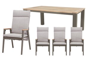 Royal seasons® Portland dining set voor 4 personen - afbeelding 1