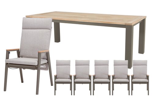 Royal seasons® Portland dining set voor 6 personen - afbeelding 1