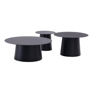 Royal Seasons® Ronda bijzettafel D 45 x H 39 cm zwart - afbeelding 2