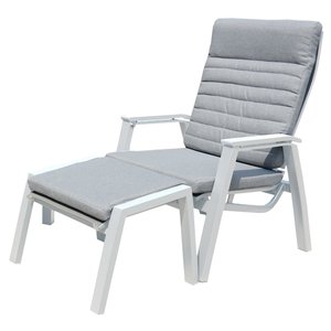 Royal Seasons Santorini lounger met hocker - afbeelding 1