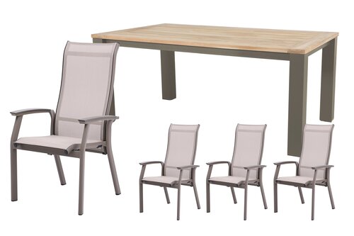 Royal seasons® Sevilla dining set voor 4 personen - afbeelding 1