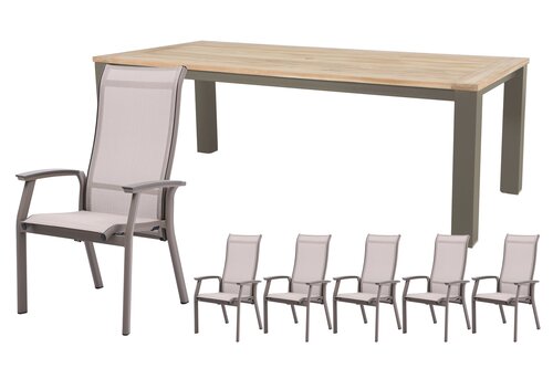 Royal seasons® Sevilla dining set voor 6 personen - afbeelding 1