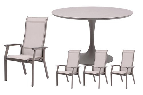 Royal seasons® Sevlla ronde dining set voor 4 personen - afbeelding 1