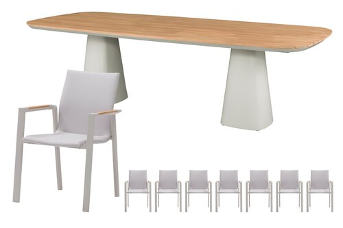 Royal seasons® Solare/Marina dining set voor 8 personen - afbeelding 1