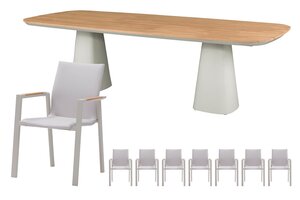 Royal seasons® Solare/Marina dining set voor 8 personen - afbeelding 1