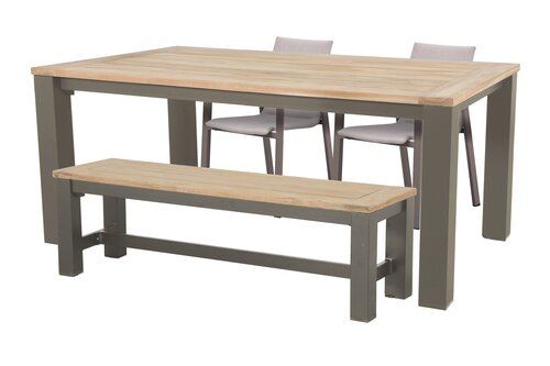 Royal seasons® Solare stoel-bank dining set voor 4 personen - afbeelding 1
