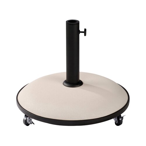 Royal Seasons® Tirana parasolvoet 25kg cream op wielen rond