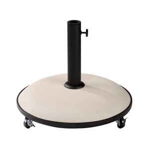 Royal Seasons® Tirana parasolvoet 25kg cream op wielen rond