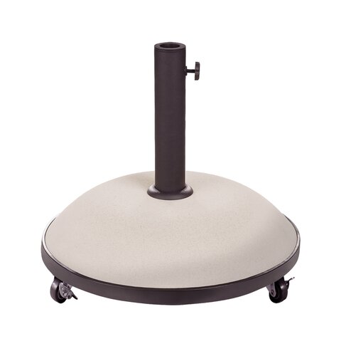 Royal Seasons® Tirana parasolvoet 35kg cream op wielen rond