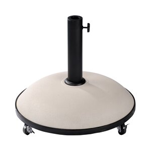 Tirana ronde parasolvoet op wielen cream - 50 kg