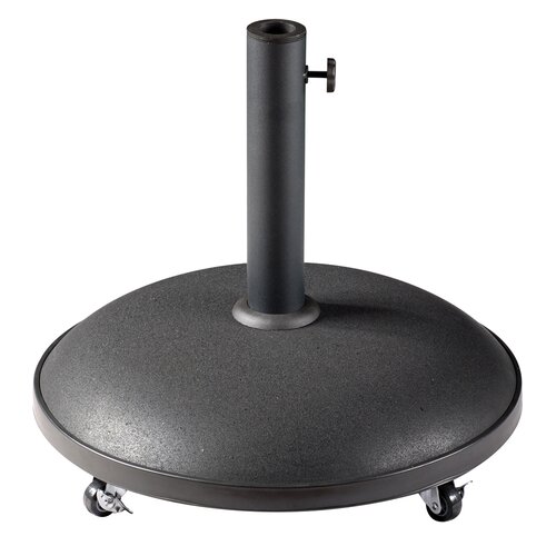 Royal Seasons Tirana ronde parasolvoet op wielen zwart - 50 kg - afbeelding 2