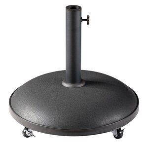 Royal Seasons Tirana ronde parasolvoet op wielen zwart - 50 kg - afbeelding 2