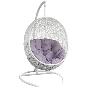 Vogelnest deluxe hangstoel wit
