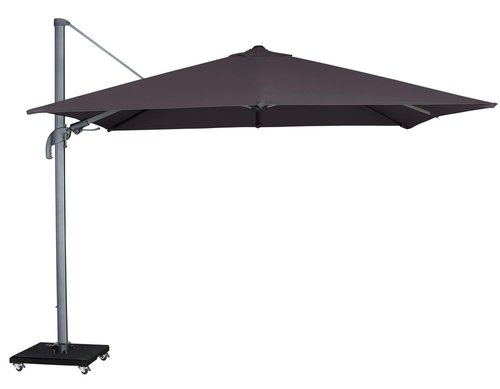 Royal Seasons Recharger zweefparasol T² antraciet - L 300 x B 300 cm - afbeelding 1