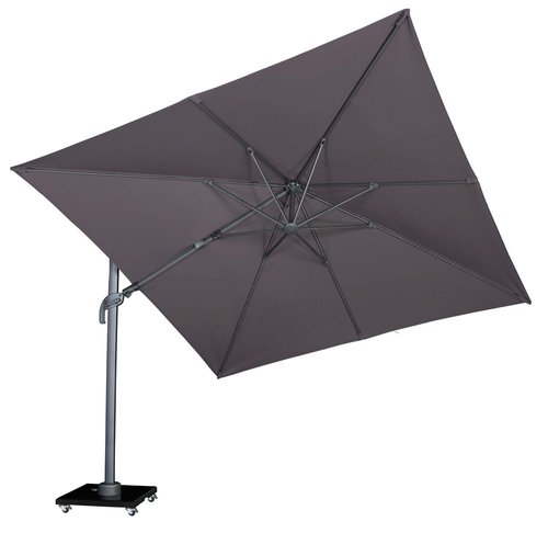 Royal Seasons Recharger zweefparasol T² antraciet - L 300 x B 300 cm - afbeelding 2
