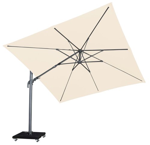 Royal Seasons Zweefparasol Recharger T² 300x300 Ecru - afbeelding 2